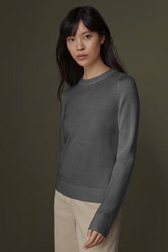 Ropa Canada Goose Mujer Mexico - Saturna Suéteres Grises GH4031962